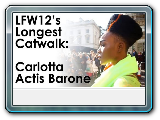 Cassandra Mayers - LFW Weeks Longest Catwalk Show with Carlotta Actis Barone